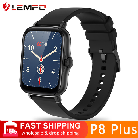 LEMFO Smart Watch 2022 Men Women 1.69 inch Full Touch Screen Fitness Tracker IP67 Waterproof GTS 2 2e Smartwatch pk P8 Plus ► Photo 1/6