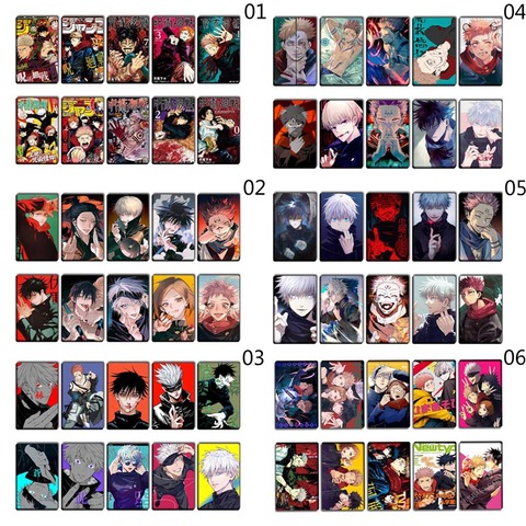 10Pcs/Set Anime Jujutsu Kaisen Figure Cosplay Stickers Suitable for Bus Card Bank Card Card Decoration ► Photo 1/6