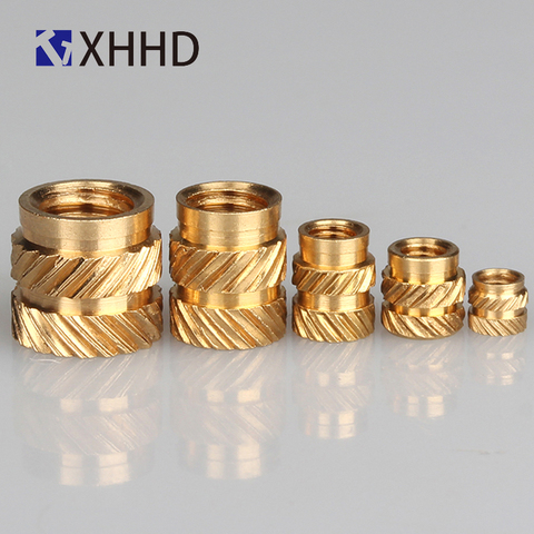 M2 100Pcs Insert Knurled Nuts Brass Hot Melt Inset Nuts Heating Molding Copper Thread Inserts Nut Free Shipping ► Photo 1/6