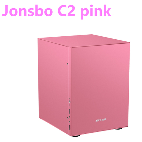 Jonsbo C2 Pink Aluminum Mini ITX MATX Computer Case USB3.0  Game Small Chassis  C2S Black HTPC ITX  Support 3.5'' HDD USB3.0 ► Photo 1/6