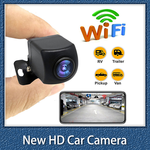 Car Backup Camera Wifi Backup Camera Rear View Camera New HD Wireless Car Vehicle Front Camera Support Android And IOS ► Photo 1/6