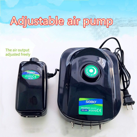 SOBO High Power 8w 12w Fish Tank Oxygen Air Pump Fish Aquarium Air  Compressor Adjustable Air