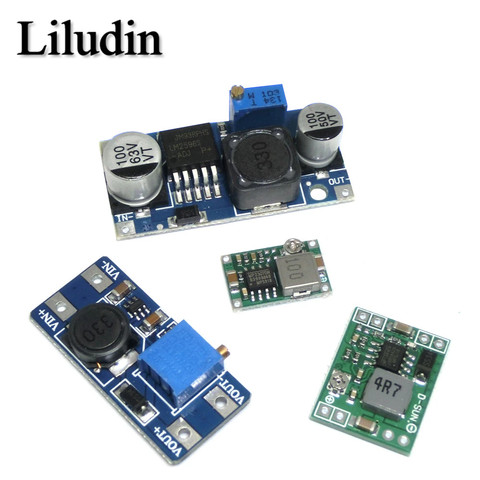 DC-DC Voltage stabilized power supply module Adjustable boost& buck voltage regulator module LM2596S-ADJ MT3608 MP1584EN ► Photo 1/6