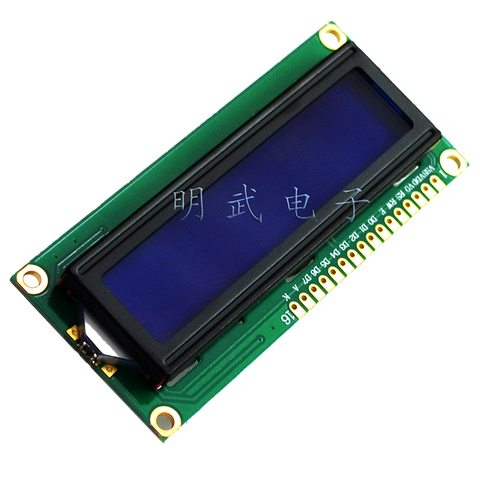 LCD1602 1602 Module Blue Screen 16x2 Character LCD Display Module HD44780 Controller Blue Blacklight ► Photo 1/6