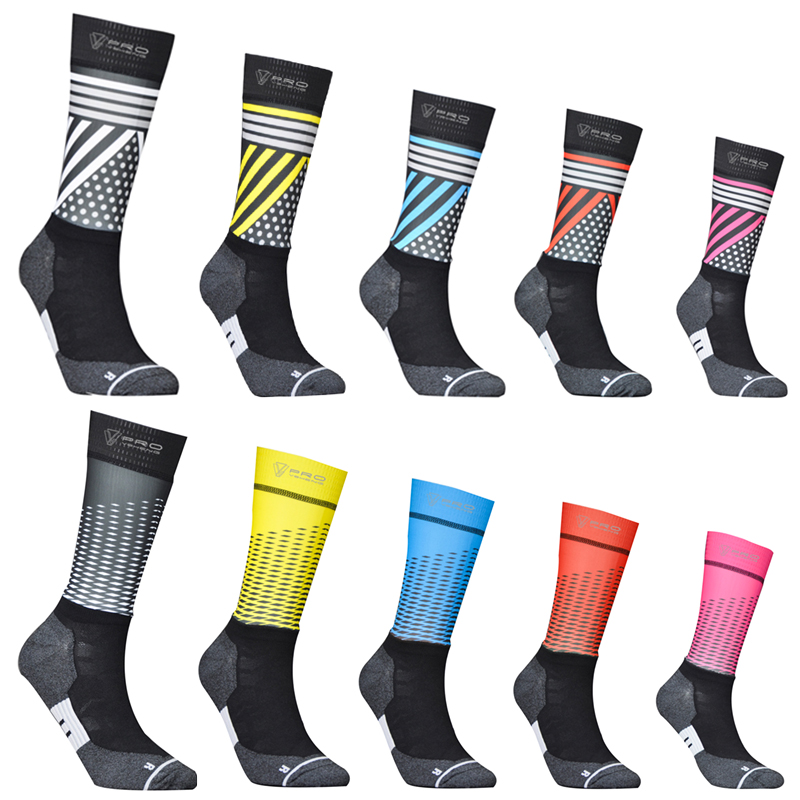 Cycling Socks Outdoor Bicycle Sock Anti Slip Seamless Compression Sport Footwear 