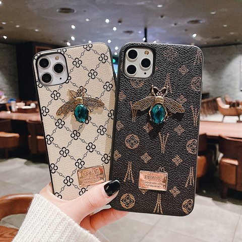 001 Louis Vuitton Glitter Phone Case For iPhone XS iPhone 6 7 8 Plus Xr X  Xs Max