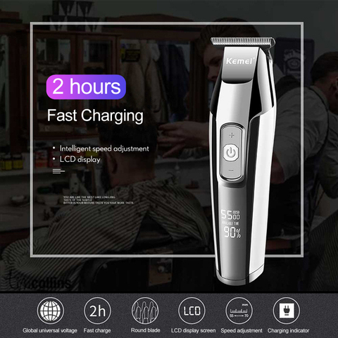 Kemei Hair Clipper Beard Trimmer Barber Pro Male Shaver Haircut Machine To Cut Hair Cordless Hairdresser Grooming Tools Km-5027 ► Photo 1/6