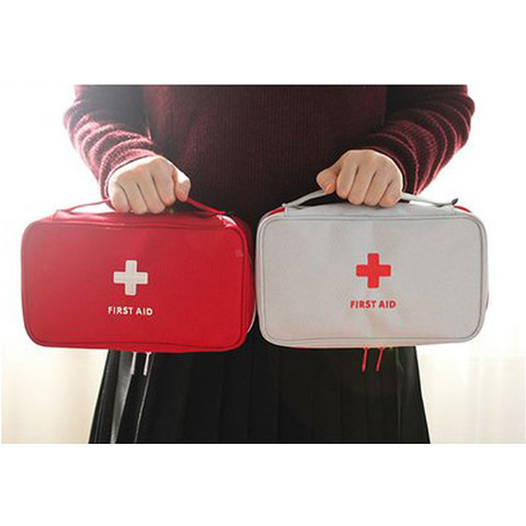 Size Large Oxford Fabric Travel Medicine Packing Organizers Big Capacity Lockable Zipper First Aid Pouch ► Photo 1/5