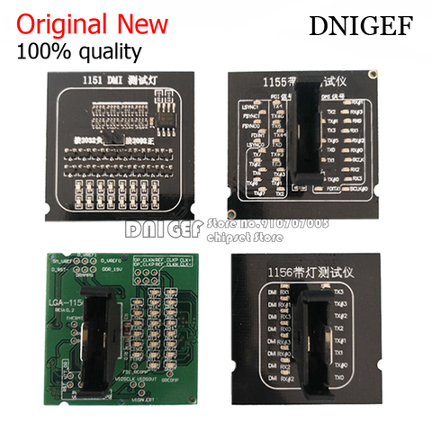 Original New LGA1150 1151 1155 1156 CPU Socket Tester Dummy Load Fake Load with LED Indicator DNIGEF ► Photo 1/6