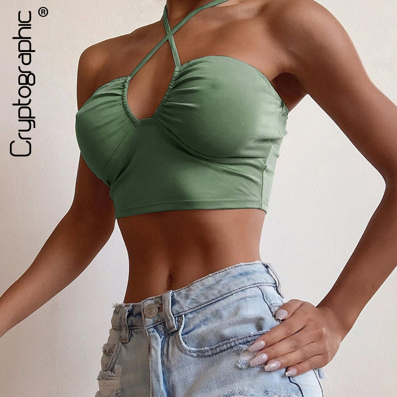 Women Sleeveless Tube Top Ruched Strapless Backless Vest Pleated Tunic Tanks Top
