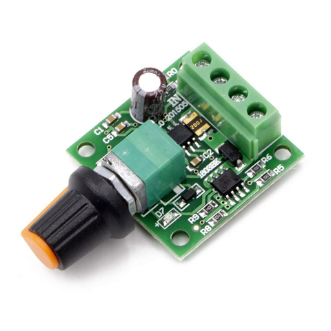 DC 1.8V 3V 5V 6V 12V 2A PWM Motor Speed Controller Low Voltage Motor Speed Controller PWM 0~100% Adjustable Drive Module ► Photo 1/6