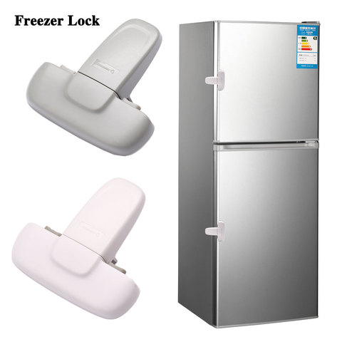 1Pcs Home Refrigerator Lock Fridge Freezer Door Catch Lock Toddler Kids Child Cabinet Safety Lock For Baby Safety Child Lock ► Photo 1/6