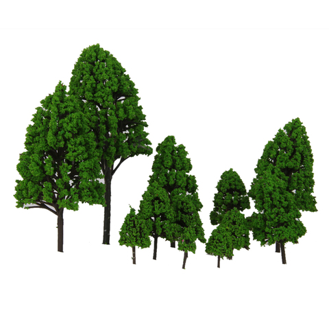 12pcs 2.5-16cm Mixed Model Trees for Model Train Diorama, DIY Crafts, Wargames Scenery or Building Scenics ► Photo 1/6