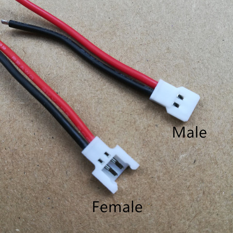 Free Shipping 5pcs 2S MX2.0 DIY 2.0MM 2P Connector Plug Male Battery Female With Wire 51005 51006 Connectors ► Photo 1/3