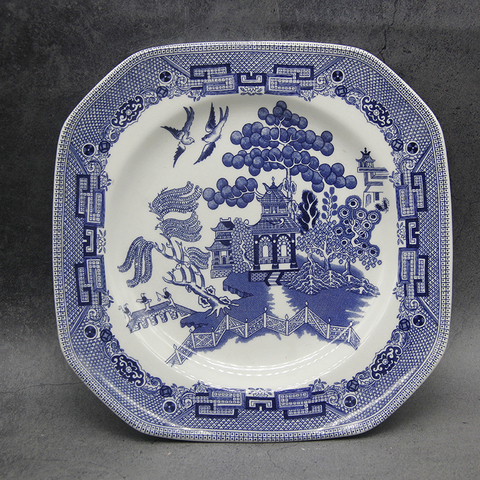 The Blue Willow Dinner Set Elegant England Style Dinner Ware  Ceramic Breakfast Plate Beef Dishes Dessert Dish Soup Bowl ► Photo 1/5