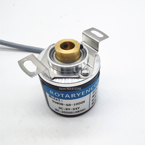 New Original Rotary Encoder 1000 Pulse AB Phase NPN PNPIndustrial Hollow Shaft Encoder 100 200 360 400 620 700 Pulse ► Photo 1/2