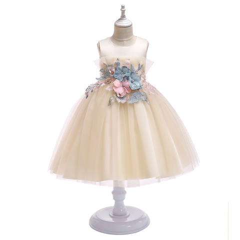 3-8 Years Girl Princess Gown Dress For Graduation Performance Children Elegant Dresses Child Customes Clothes Girl Clothing ► Photo 1/6