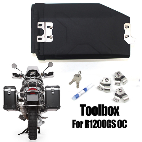 For BMW GS1200 R1200 Adv OC R1200GS R 1200 GS 2008 2009-2012 Decorative Plastic Box Toolbox 5 Liters Tool Box Right Side Bracket ► Photo 1/6