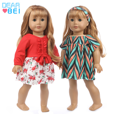 New dress in spring 2022 Fit For American Girl Doll 18 Inch Doll Clothes , Shoes are not included. ► Photo 1/6