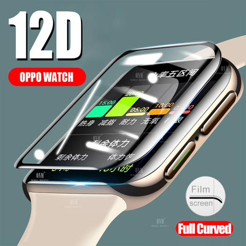 12D Full Coverage Screen Protector film for OPPO Watch 41MM 46MM Soft Round Screen Protector Cover Accessories (Not Glass) ► Photo 1/6