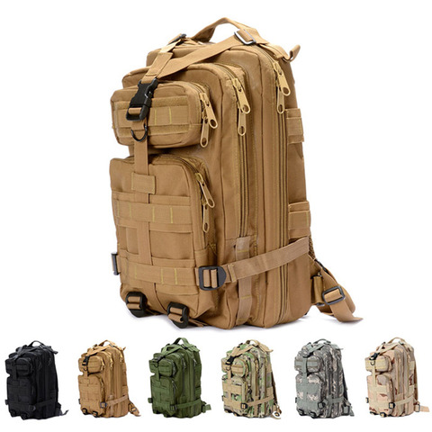 30L Tactical Rucksacks Military Outdoor Sport 3P Backpack Nylon Camping Hiking Trekking Fishing Hunting Travel Bag Men Women ► Photo 1/6