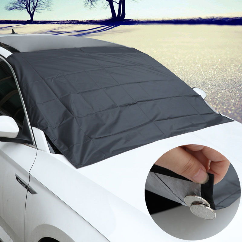 Car Snow Cover With Magnets Sunshade Cover Car Windshield Shade Waterproof Protector  Cover For Winter Car Windscreen Cover - AliExpress