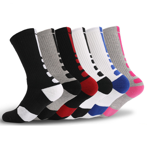 Super Elite Men Sports Socks Riding Cycling Basketball Running Sport Sock Hiking Tennis Ski Unisex Bike Bicycle EU 39-45 Meias ► Photo 1/6