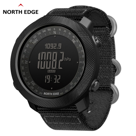 NORTH EDGE APACHE Men's sport Digital watch Hours Running Swimming Military watches Altimeter Barometer Compass waterproof 50m ► Photo 1/6