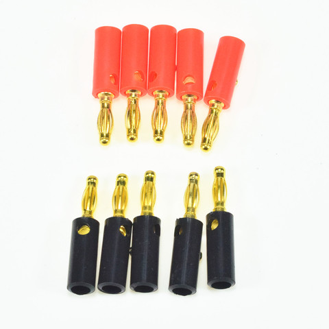 10pcs Banana Plug 4mm Audio Speaker Screw Banana Plugs Connectors 4mm ► Photo 1/4