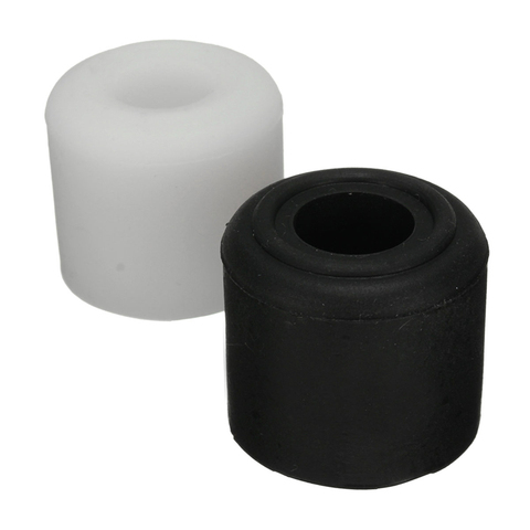 1Pcs Black White Rubber Door Stop Stopper Cylinder for Jam for Wedge Floor Holder 28mm ► Photo 1/6