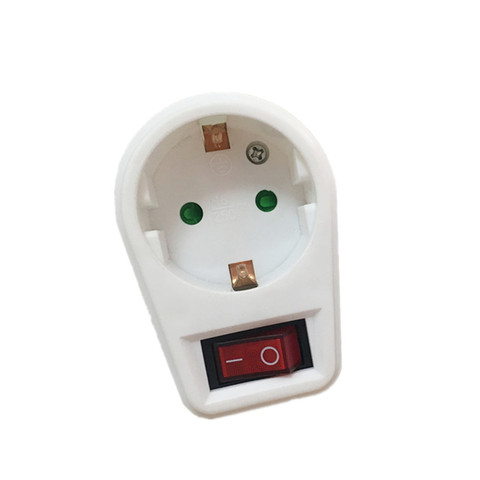 With Switch Neon Indicator 16A Travel Plugs EU Standard Power Adapter European Type Conversion Plug Socket ► Photo 1/1