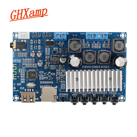 Newest Bluetooth amplifiers TPA3116 high power dual channel digital amplifier board U disk TF card decoding 50W*2 ► Photo 1/5