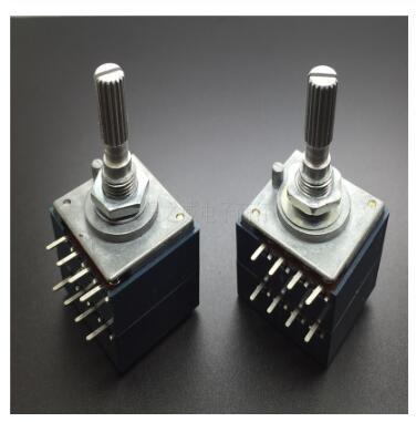 5pcs/lot Japan Alps 27-type RH2702 50KAX2 50K 50KA A50K 8PIN with Loudness Potentiometer (switch)Please note A50K A100K A250K ► Photo 1/1