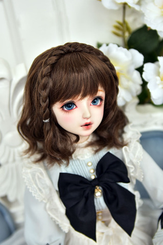BJD doll 1/3 1/4 1/6 MSD DD super soft silk hair - Flower Field girl 5 color optional doll accessory ► Photo 1/5