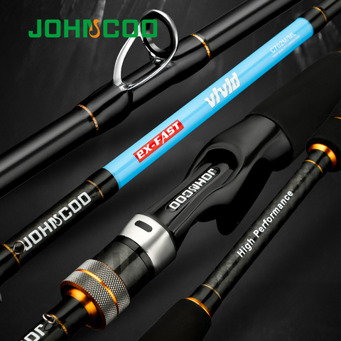 JOHNCOO VIVID II 1.92m 2.1m AJING Ultralight Fast Spinning Rod UL/L M/ML 2  Section Trout Rod Carbon Baitcasting Rod - Price history & Review, AliExpress Seller - JOHNCOO Official Store