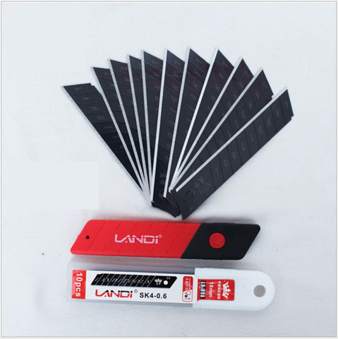 Art Knife Blade Black Blade Wallpaper Knife Cutter Large Paper Cutting Blade Wholesale 18mm ► Photo 1/6