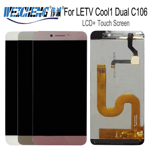 WEICHENG Phone display For Cool1 Dual C106 LCD Display For Letv Le LeEco Coolpad Cool 1 Digitizer Sensor Glass Panel Assembly ► Photo 1/4