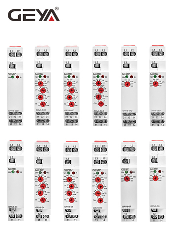 GEYA 3 Phase Voltage Protection Relay Phase Sequence Phase Failure Protection Relay 8A 10A 1SPDT 2SPDT ► Photo 1/6