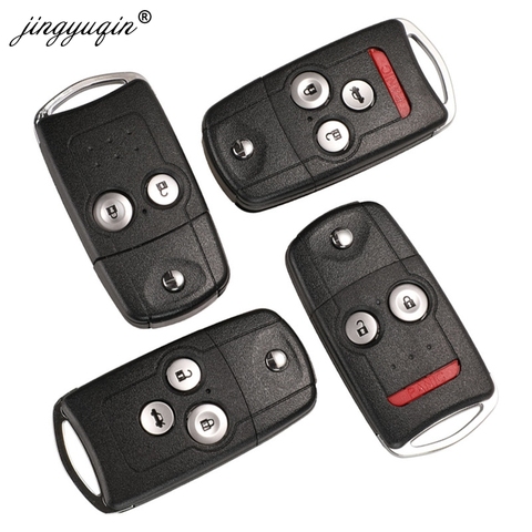 jingyuqin 2/3/4 Buttons Flip Car Remote Key Shell Fob Fit for Honda Acura Civic Accord Jazz CRV HRV Key Case Housing Replacement ► Photo 1/5