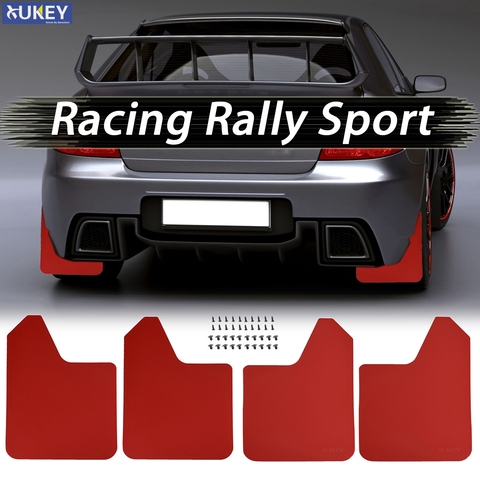 Red Racing/Sport Universal Mud Flaps Mudflaps Splash Guards Front Rear For Hyundai Tucson Elantra Car SUV Van Pickup Rally ► Photo 1/6