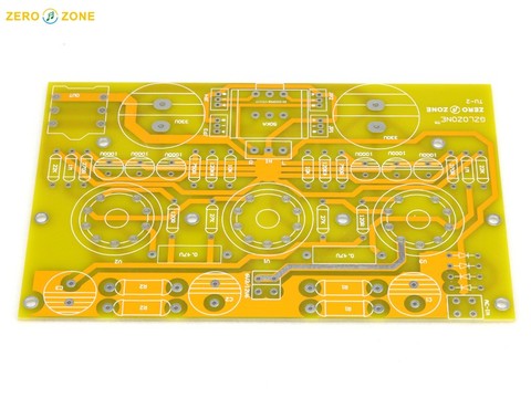 ZEROZONE TU-2 (WCF Modified) 6N2+6N6 Tube headphone power amplifier bare PCB ► Photo 1/5