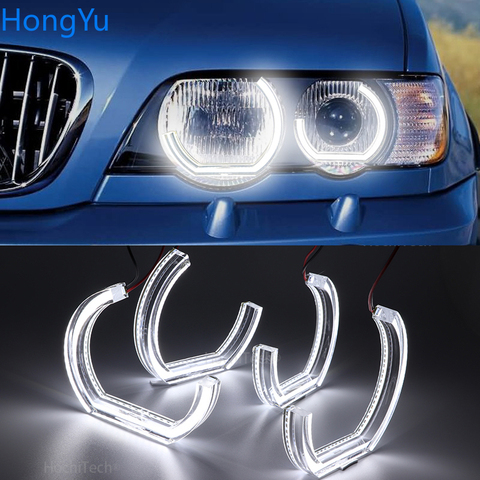 For BMW X5 X5M E53 2000 - 2006 Excellent quality DTM Style Ultra bright led Angel Eyes kit halo rings DRL ► Photo 1/6
