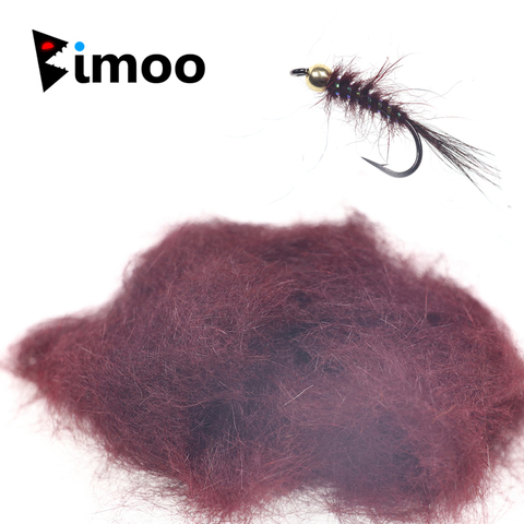 Bimoo Squirrel Hair Fiber Natural Dubbing Fiber for Nymph Scud Streamers Fly Tying Material Orange Green Olive Black Gray 1 Pack ► Photo 1/6