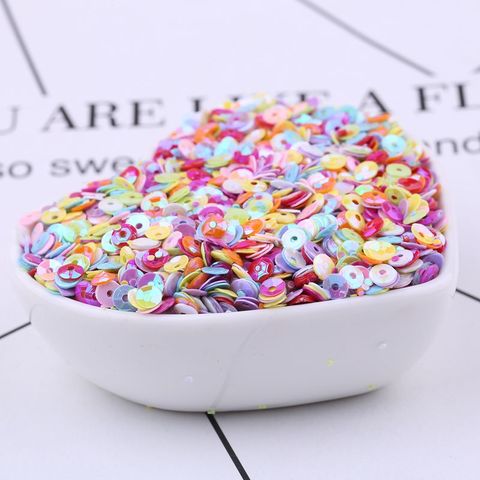 Multi Size Mix Color 4mm 5mm 6mm Sequin PVC Round Cup Sequins Paillettes Sewing Wedding Crafts Women Garments Accessories 10g ► Photo 1/6