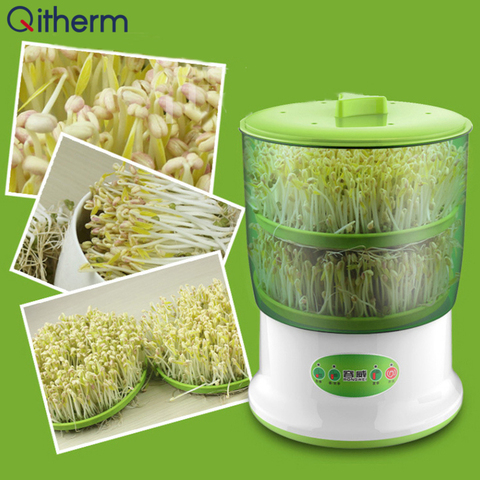 Household Bean Sprouts Machine 2-3 Layers Thermostat Green Vegetable Seedling Growth Bucket Automatic Bean Bud Germinator Macker ► Photo 1/6
