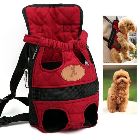 Pet Portable Travel Backpack Dog Double Shoulder Outdoor Carrier Pet Bag Carrying Bag Dog Backpack Pets Chest Backpack S/M/L/XL ► Photo 1/6