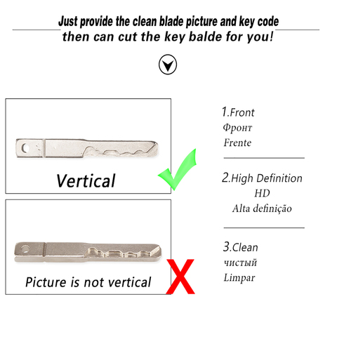 Dandkey Extra Fee Service Milling CNC Cutting Blank For Car Key Cutting Blade Copy ► Photo 1/5