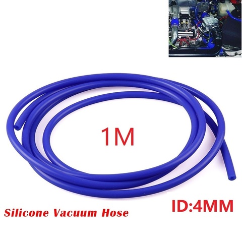 Universal 1m Silicone Vacuum Tube Coolant Hose Silicone Tubing Intercooler Pipe ID 4mm ► Photo 1/6