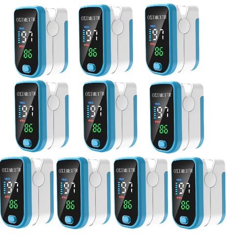 10 Pcs Fast Shipping Medical Portable Finger Pulse Oximeter Blood  Oxygen Monitor  Oxygen Saturation Monitor ► Photo 1/6