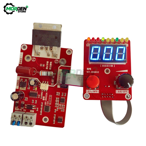 NY-D02 40A/100A Double Pulse Spot Welding Machine encoder Time Digital Module Control Panel Plate adjustable current Controller ► Photo 1/6